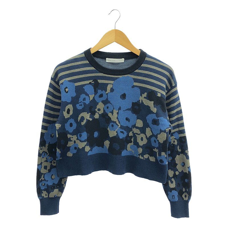 sacai サカイ フローラル ボーダー ニット sacai サカイ フローラル ボーダー ニット