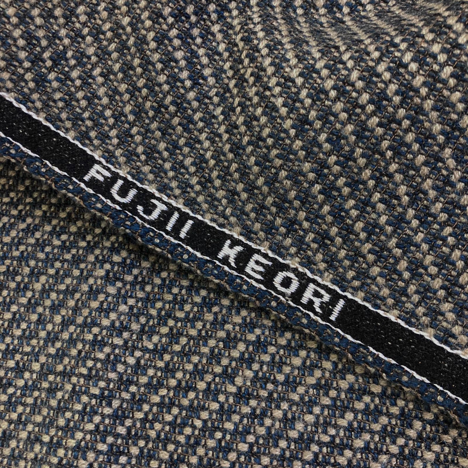 1305】藤井毛織 高級ウールツイード生地 約200㎝ - メルカリ 