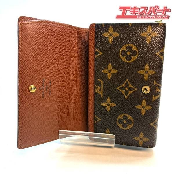 【超安い】 ルイヴィトン Louis Vuitton 2つ折り財布 モノグラム ポルトフォイユ トレゾール 湘南台店 ホリ製