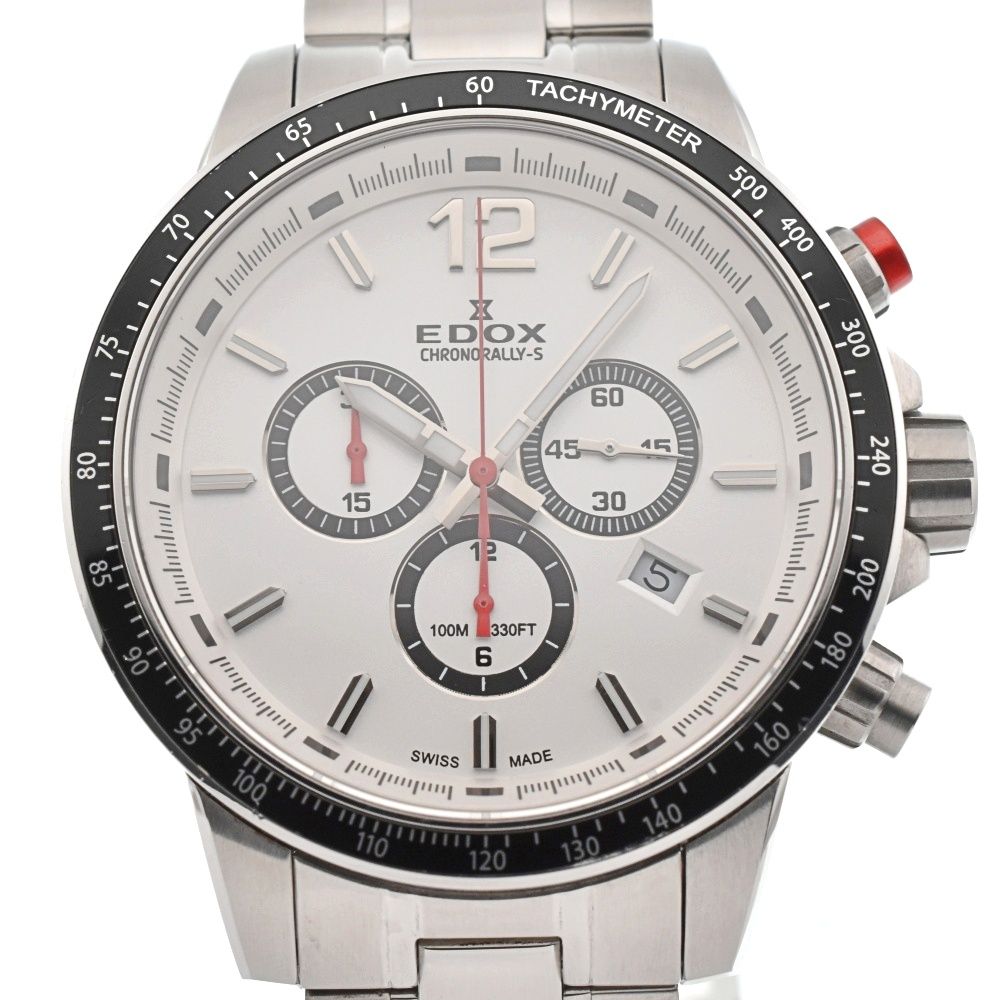 エドックス EDOX 10227-3M-ABN クロノラリー デイト クォーツ メンズ美 