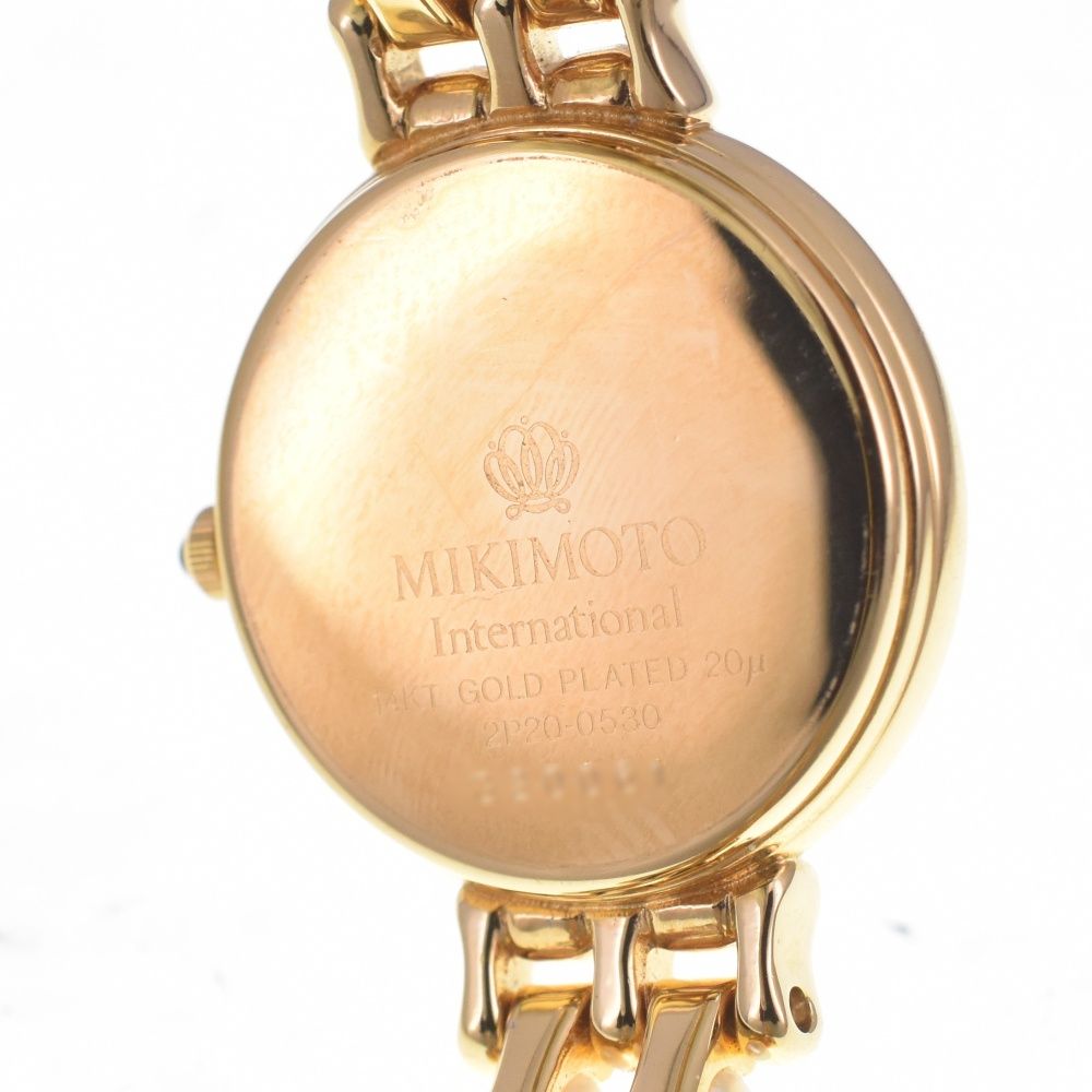 つき ☆ミ ミキモト MIKIMOTO 2P20-0530 パール ウォッチ クォーツ