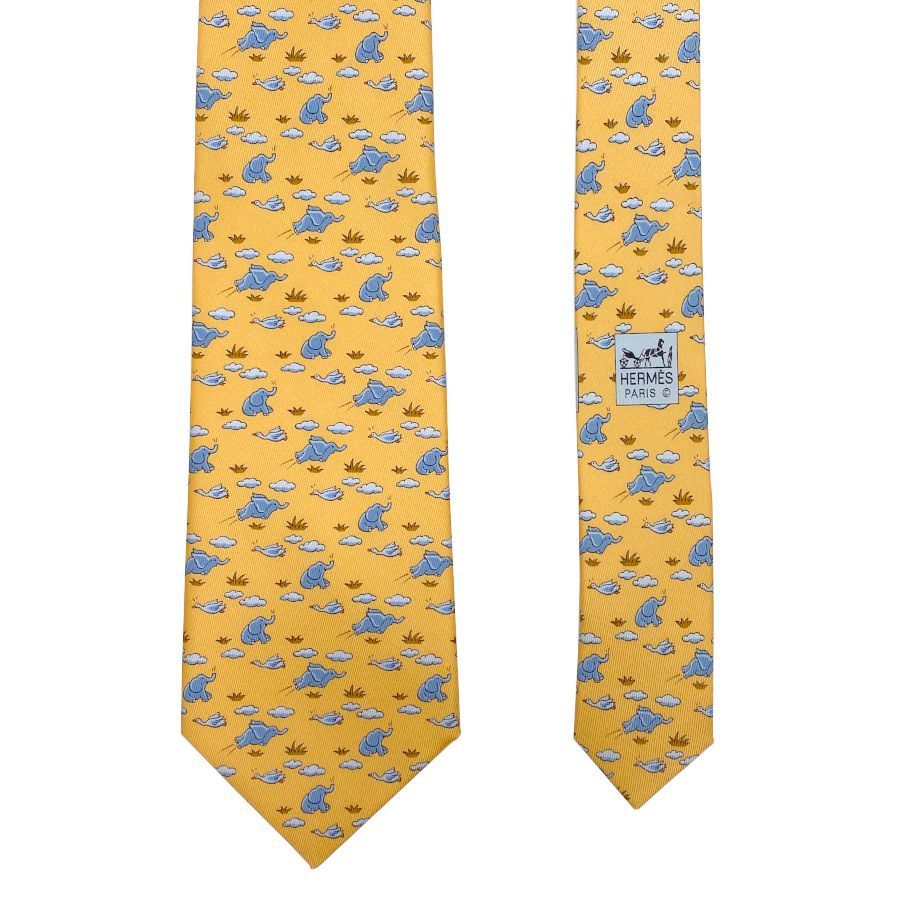 新品タグ付き／箱付き】HERMES ネクタイ 新品タグ付 エルメス ネクタイ