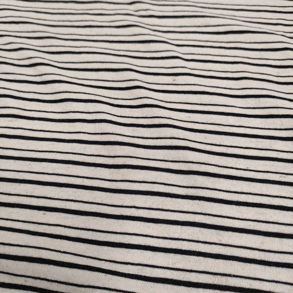 MHL. COTTON LINEN STRIPE JERSEY 定価15400円 5955168504 2 半袖Tシャツ 25ss ベージュ ...