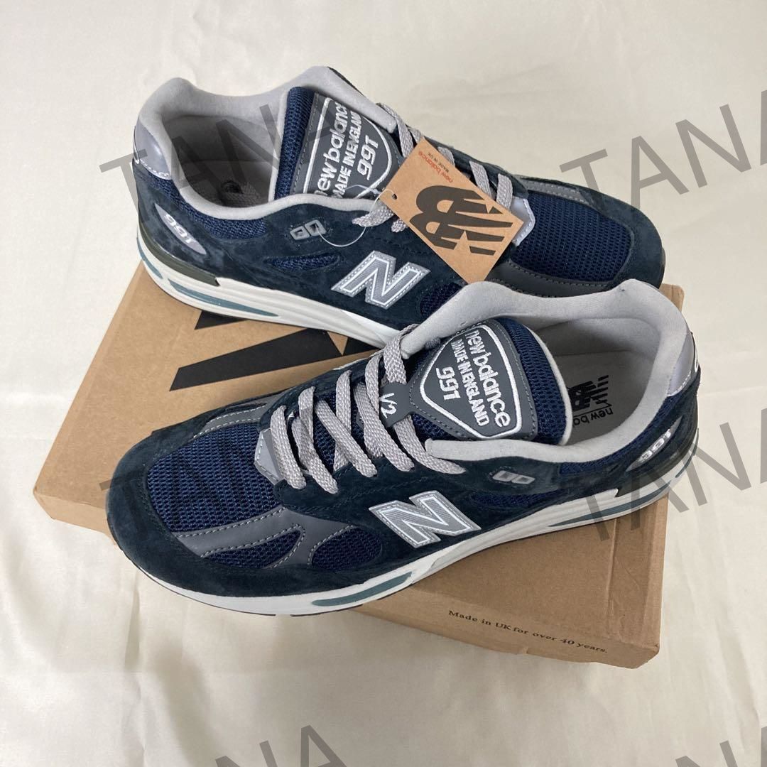 人気美品  New Balance ニューバランス NB991V2 スニーカー  レディース/メンズ  スニーカー 箱付