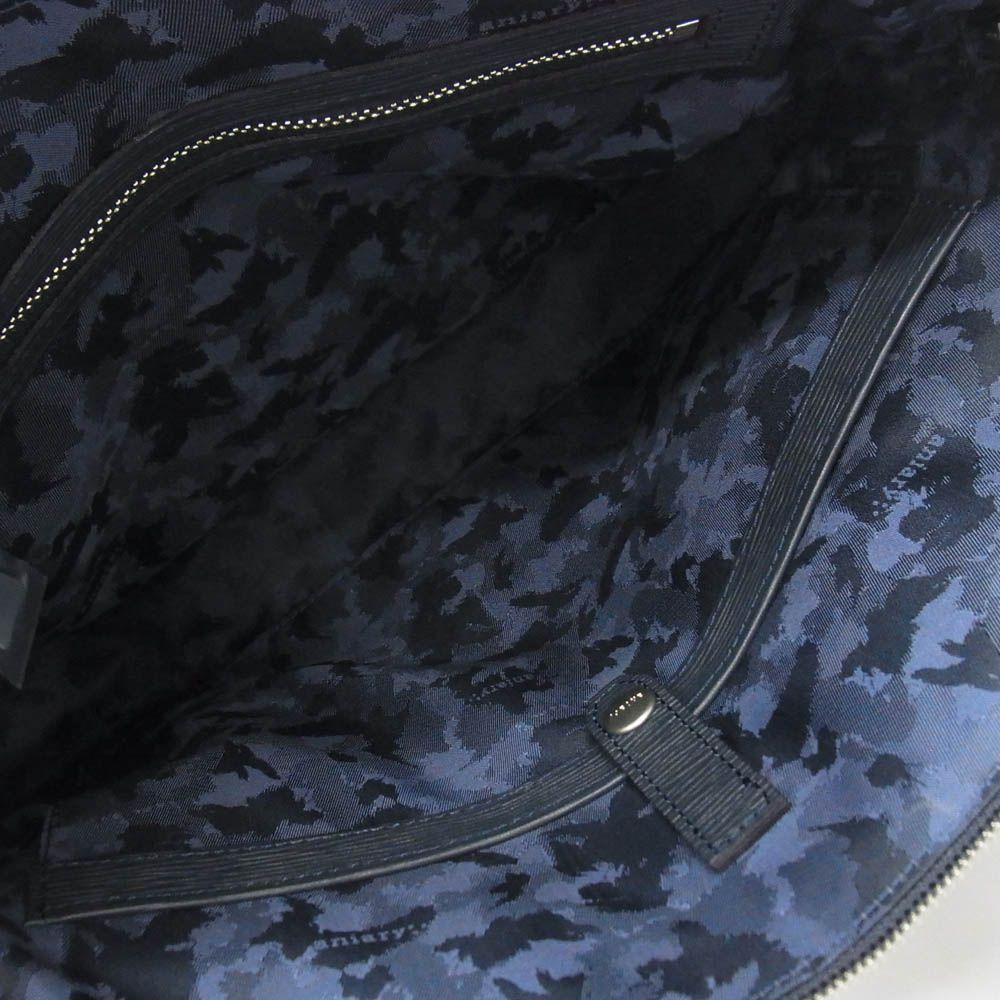 aniary アニアリ 16-01000 ウェーブレザー ブリーフケース ビジネスバッグ ダークブルー