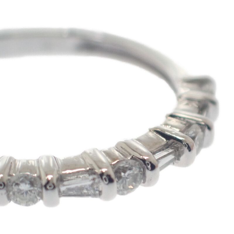 K14WG デザイン ジュエリー 9号 リング K14ホワイトゴールド  