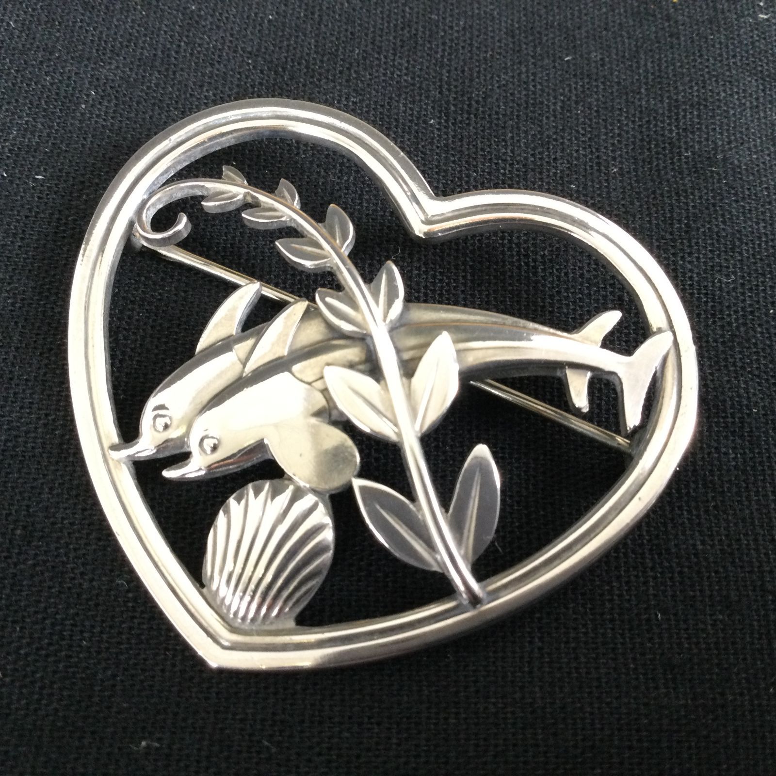 週末セール❗️ヴィンテージ ジョージジェンセン イルカ ブローチ 312 週末セール❗️ヴィンテージ ジョージジェンセン イルカ