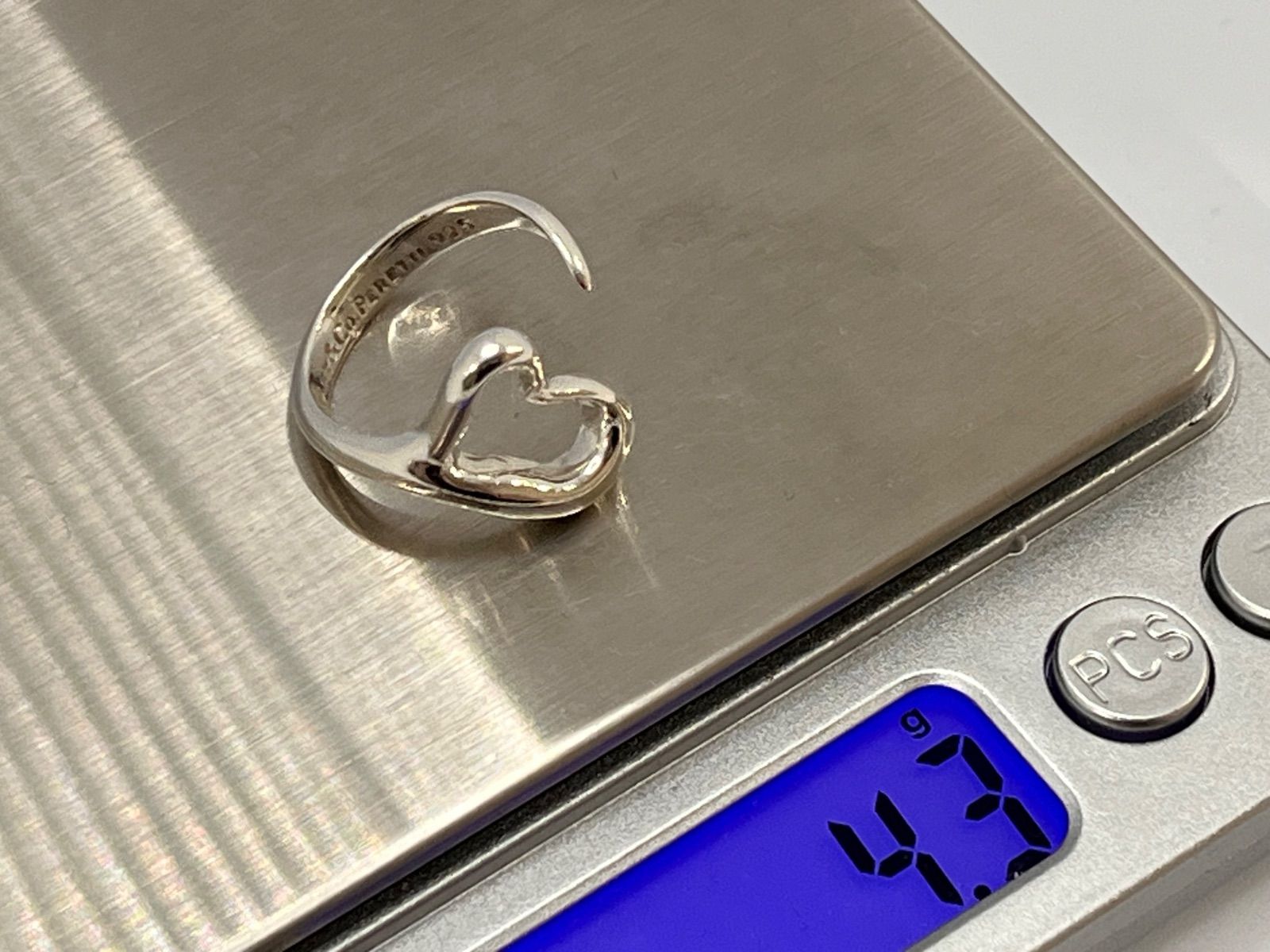 a006 送料無料 美品 希少 Tiffany&Co. ティファニー オープンハート