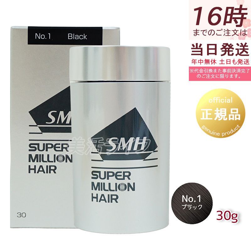 ルアン スーパーミリオンヘアー 30g No.1 ブラック 薄毛隠し 髪