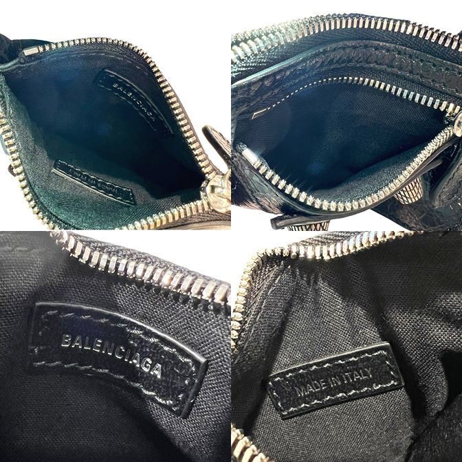 中古】 BALENCIAGA バレンシアガ Le Cagole コインパース ブラック SV  