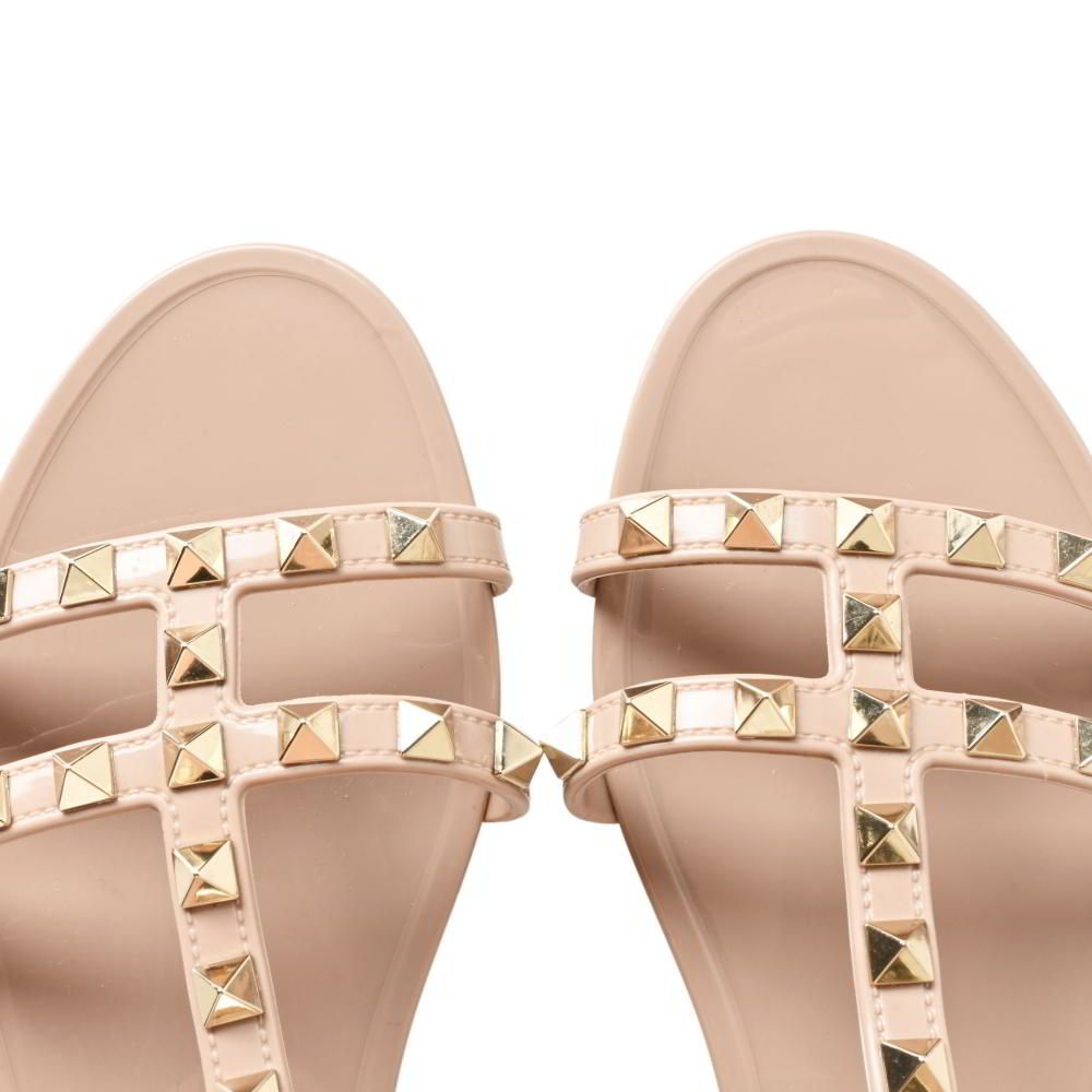 VALENTINO ロックスタッズ ラバー ストラップサンダル - メルカリ