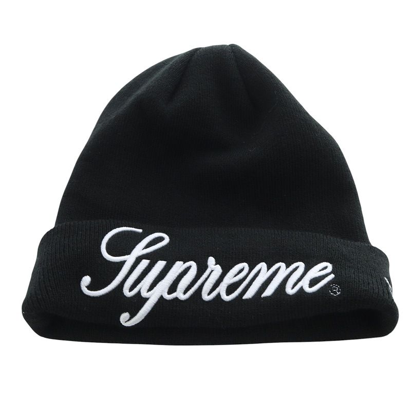 シュプリーム SUPREME New Era 23AW Varsity Beanie ニット キャップ 帽子 黒
