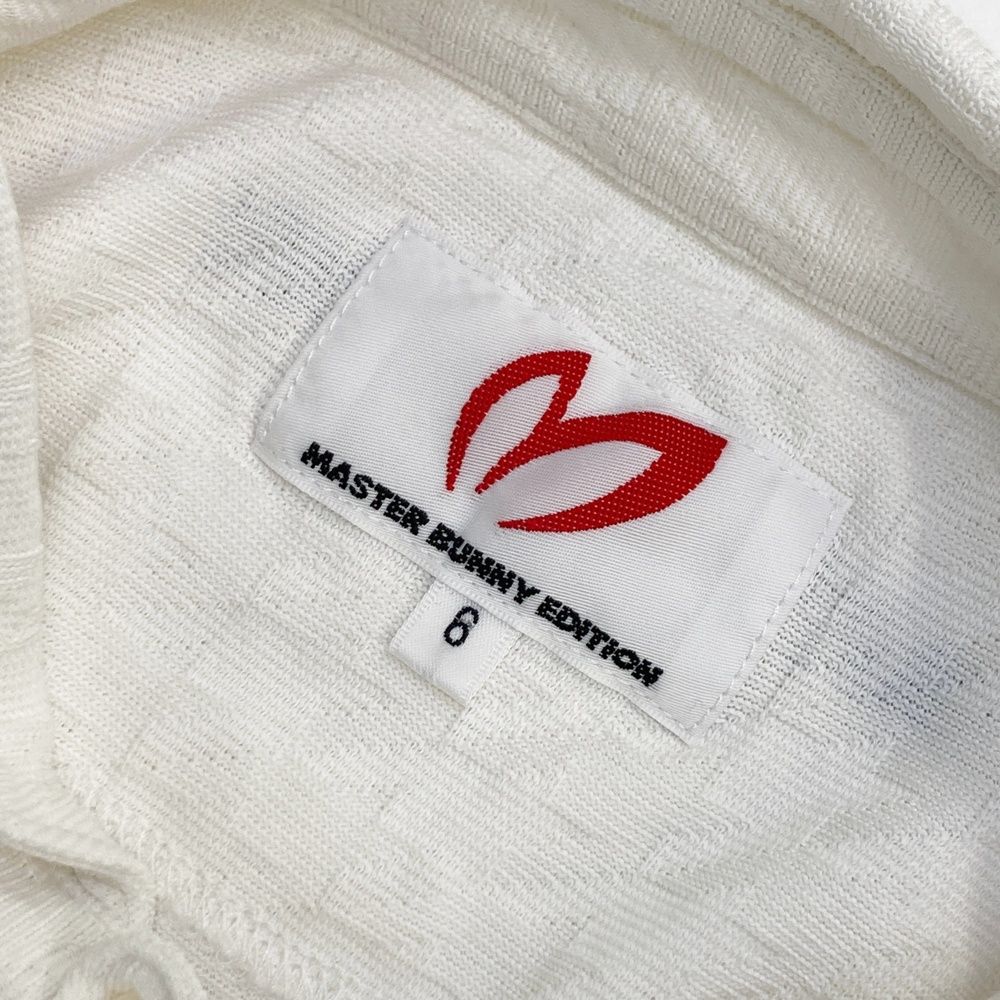 サイズ 6 MASTER BUNNY EDITION マスターバニーエディション 半袖ポロシャツ 千鳥柄 ホワイト系 240101435751 ゴルフウェア メンズ ストスト USTAUSTRALIA_COM_AU