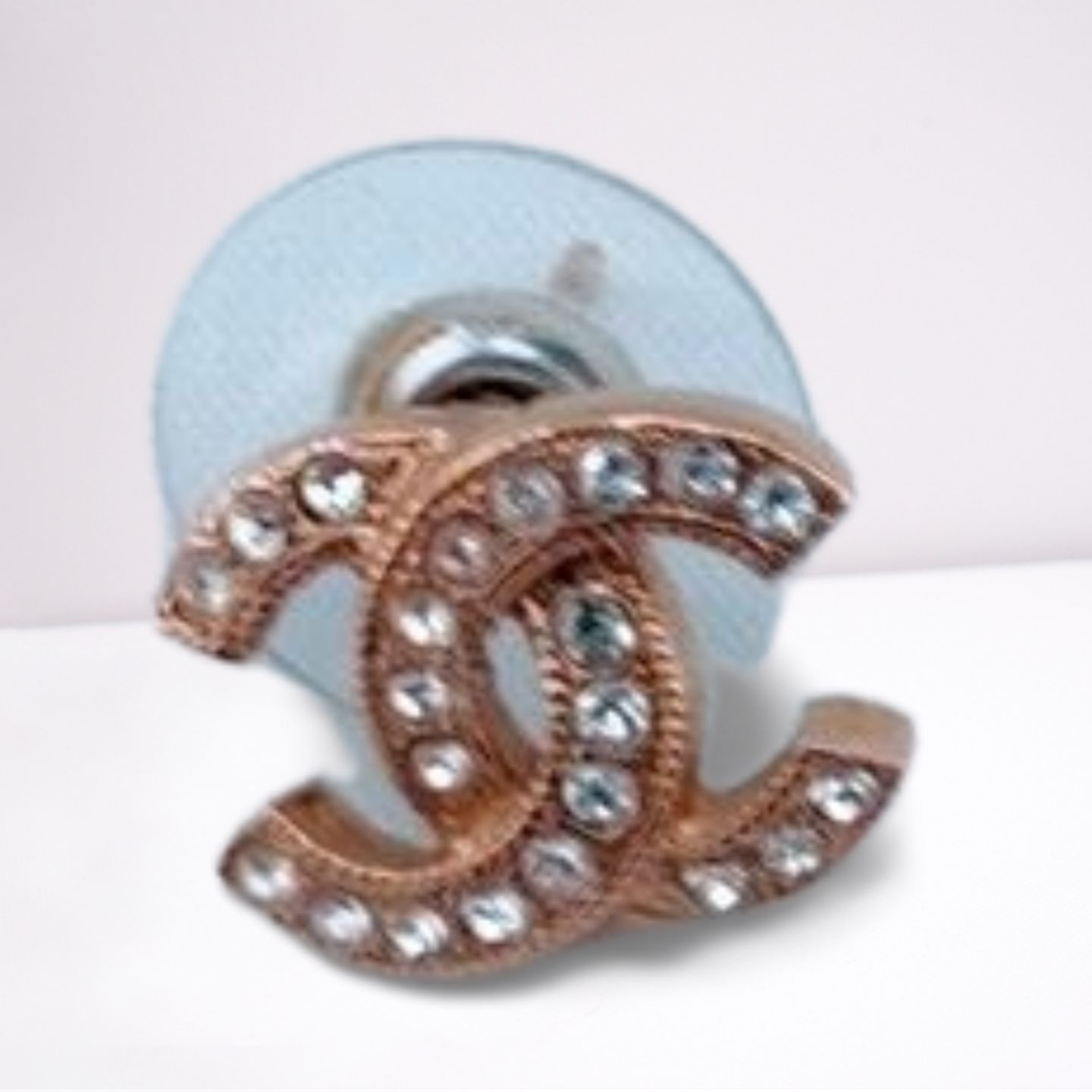 シャネル ピアス 片耳 ココマーク ゴールドラインストーン F18V CHANEL シャネル GP×ラインストーン ココマーク F18V ピアス