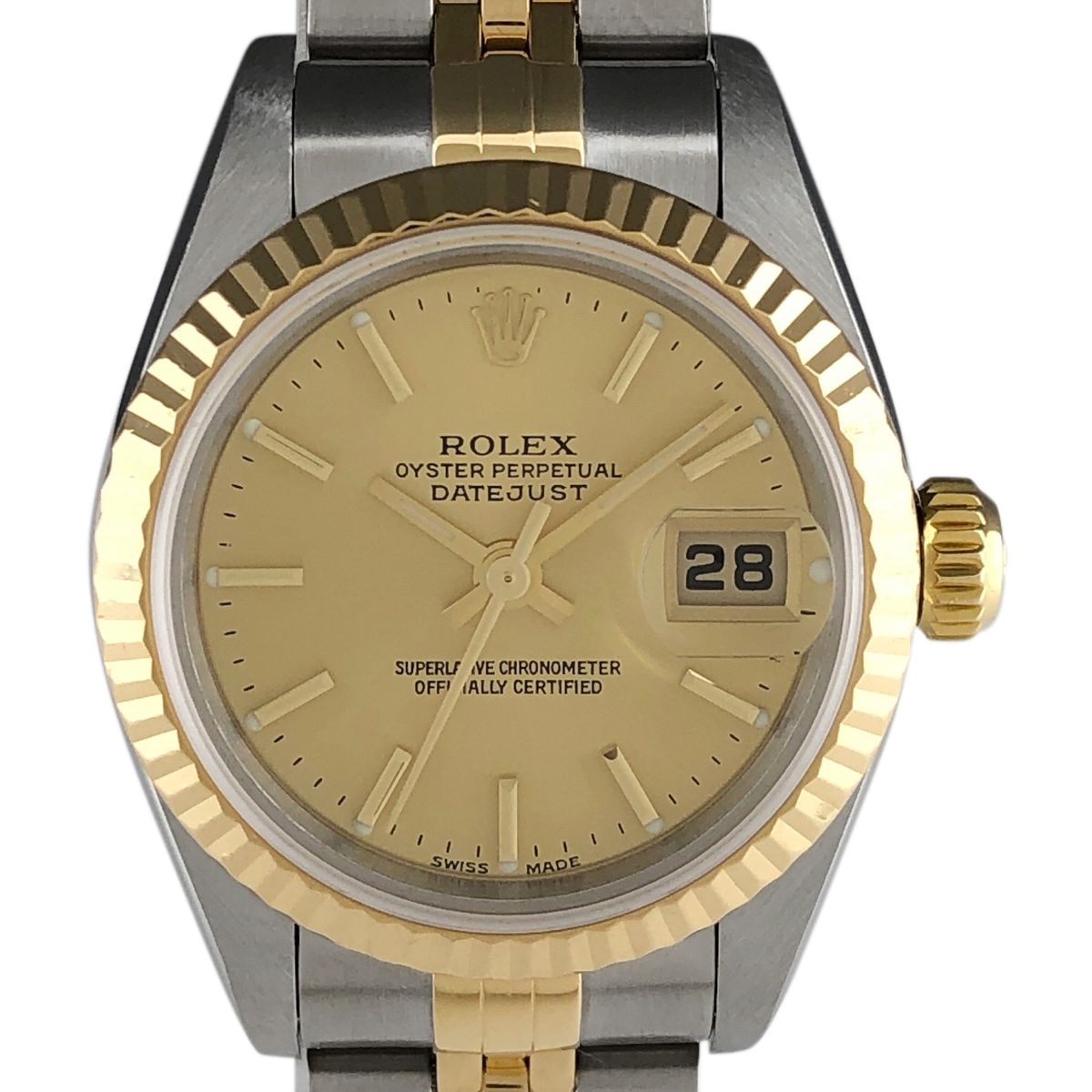 ロレックス ROLEX デイトジャスト 79173 腕時計 SS YG 自動巻き 