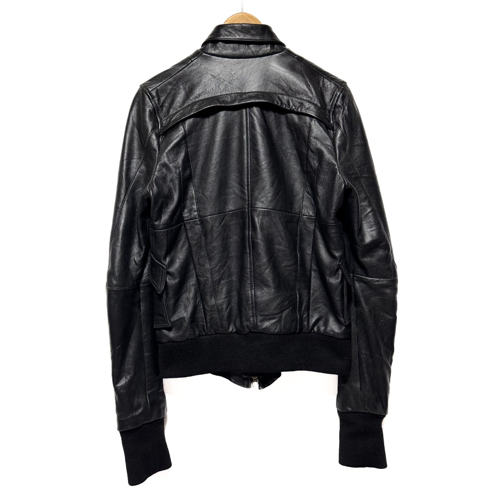 希少【EKAM】ライダースジャケット レザージャケット/ジップ