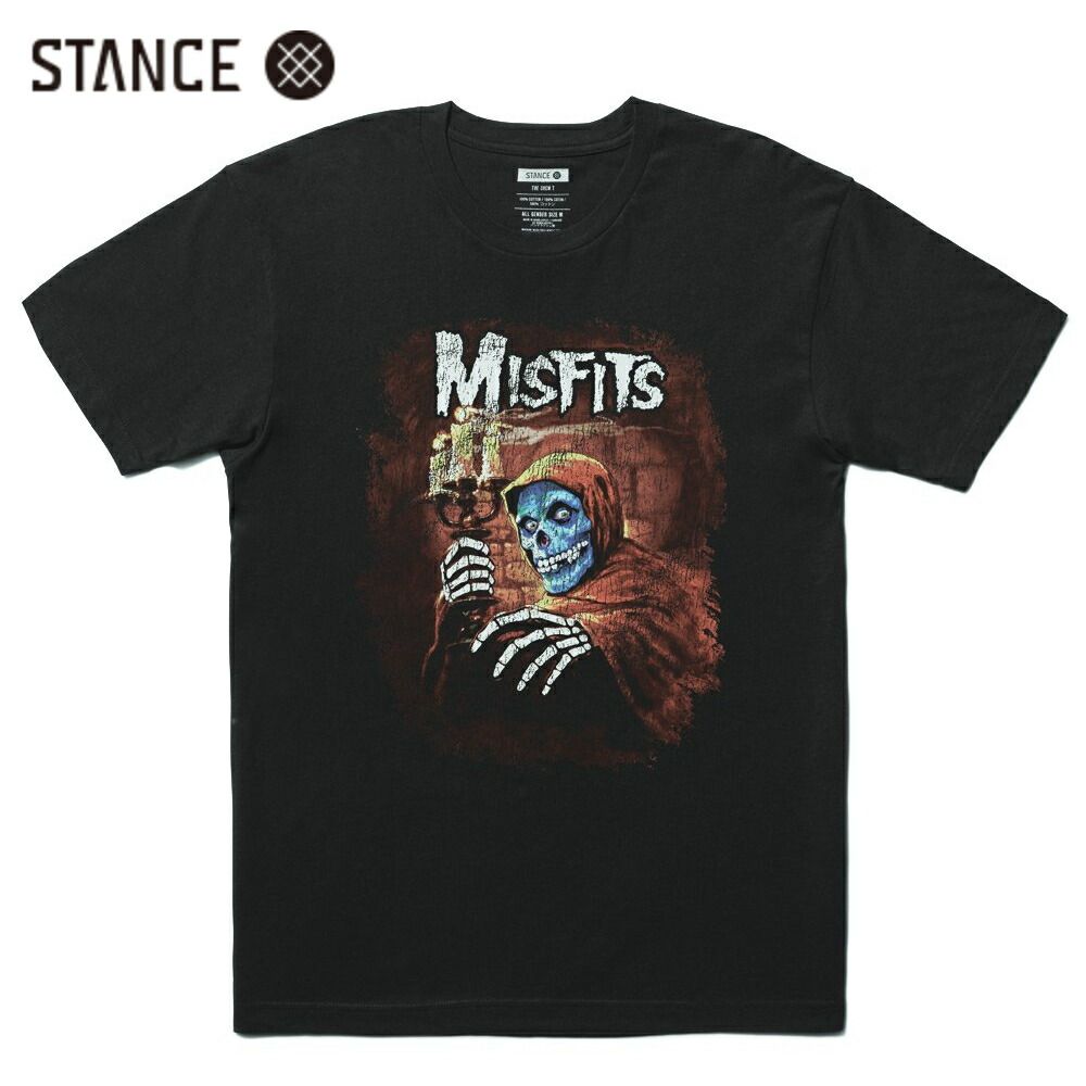 STANCE x MISFITS コラボ Tシャツ ブラック 半袖 黒 T-SHIRT
