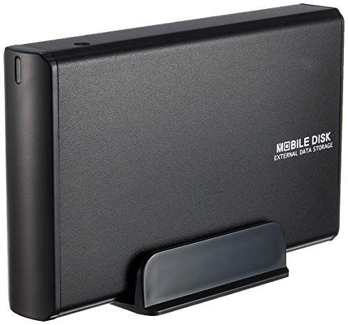 玄人志向 HDDケース(マットブラック) 3.5型対応 USB2.0接続 2つの電源連動機能付きで消し忘れを防止(パソコ