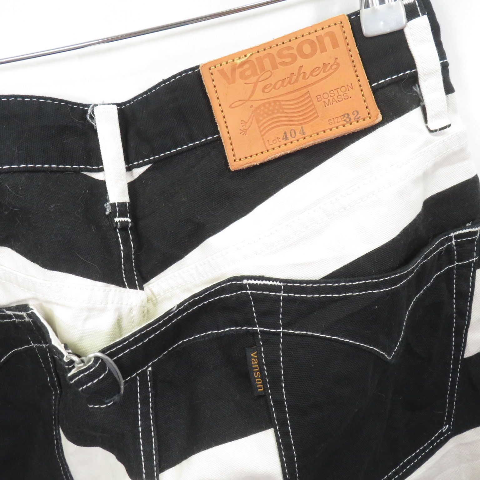 VANSON 404 ボーダーデニムパンツ size32 - メルカリ