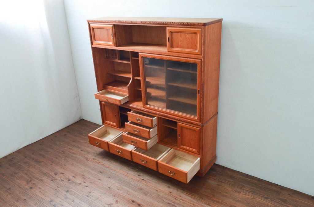 ☆事前問合せ必須☆ 茶箪笥 中古 美品 屋久杉 茶棚 戸棚 収納棚 飾り棚