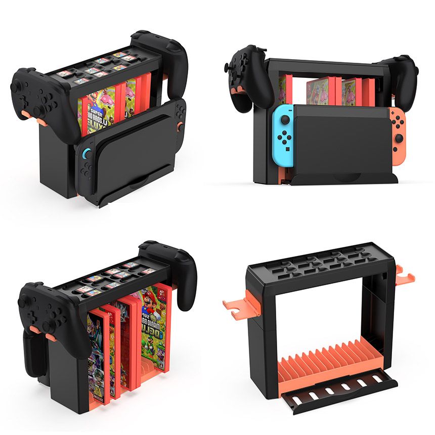 Switch ジョイコン スプラ2ソフト 収納ボックス スタンドセット Switch Switch2 収納 2個セット スタンド ニンテンドースイッチ