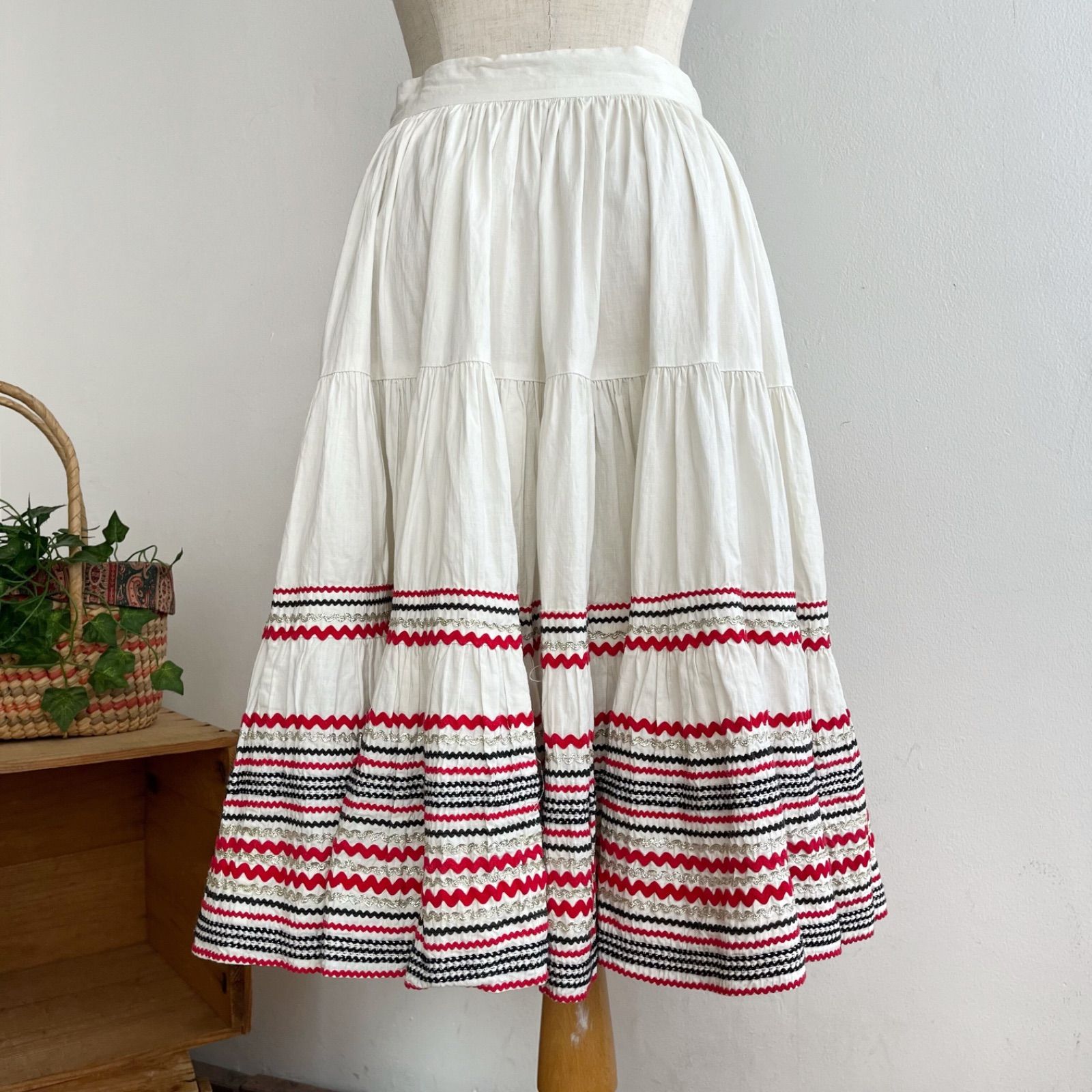 ビンテージvintageサーキュラースカートmexicanメキシカンスカート 50年代サーキュラースカートvintageビンテージmexicanメキシカン