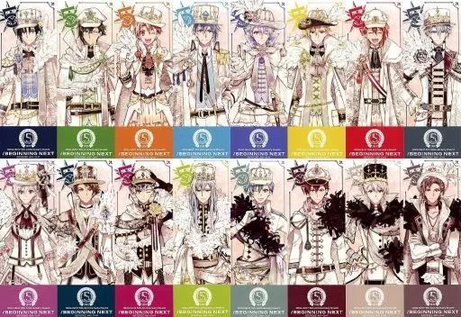 キャラカード　集合 チケット風カード16種セット 「アイドリッシュセブン 5th Anniversary Event ”/BEGINNING NEXT”」 ナナイロストア購入特典 中古】キャラカード 集合 チケット風カード16種セット 「アイド