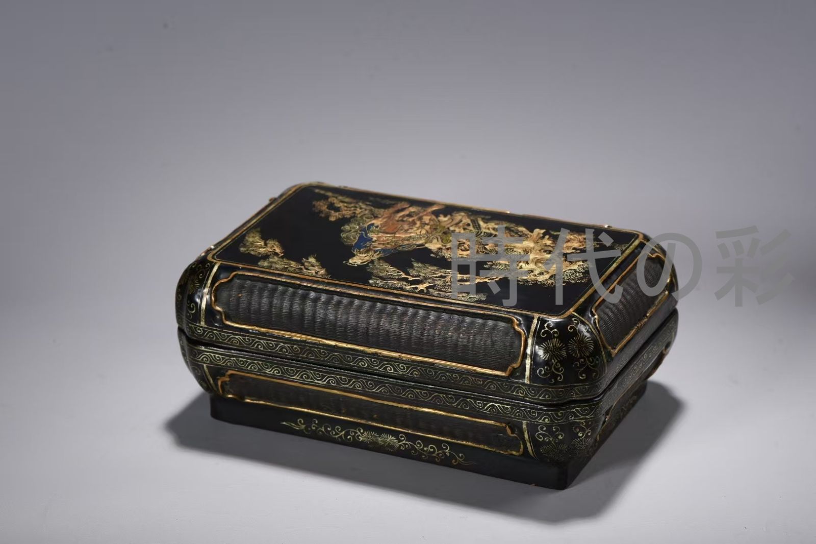 美術品・アンティーク・コレクション 中国古美術 清代 夾紵胎 描金漆器