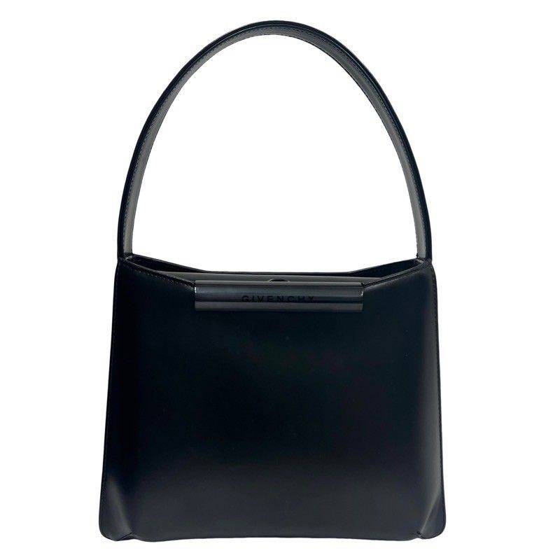 GIVENCHY ジバンシー フォーマル ブラック レザー ハンドバッグ