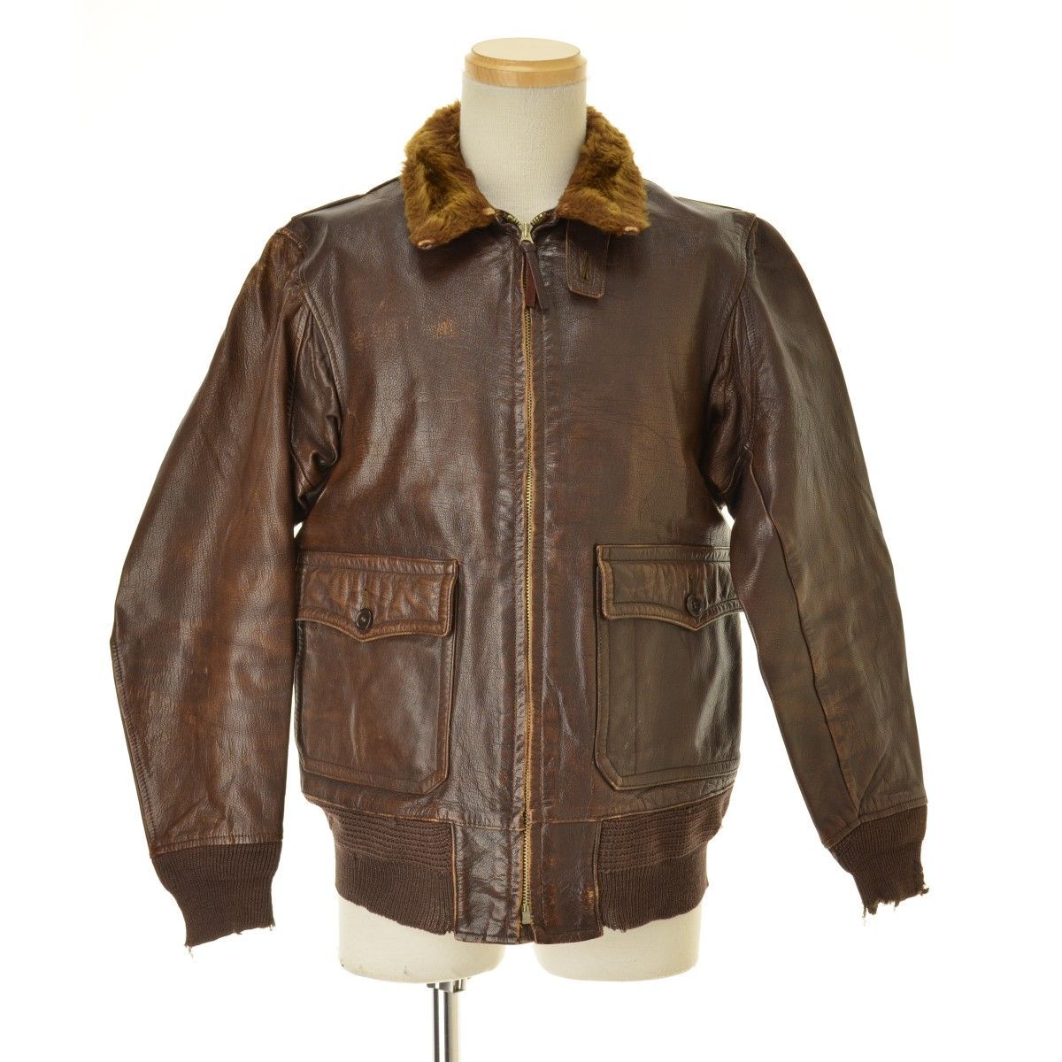 USNAVY】40s GORDON&FERGUSON社製 M-422A 実物 レザーフライト USNAVY】40s GORDON&FERGUSON社製 M-422A 実物 レザーフライト