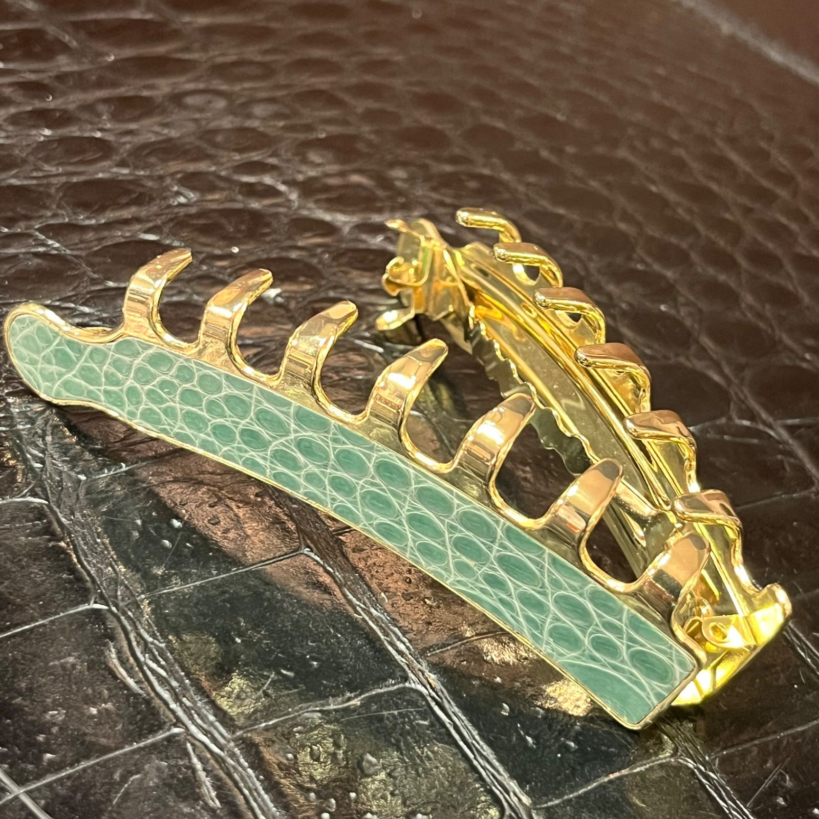 France Luxe フランスラックス アリゲーターキャスケード ワニ革