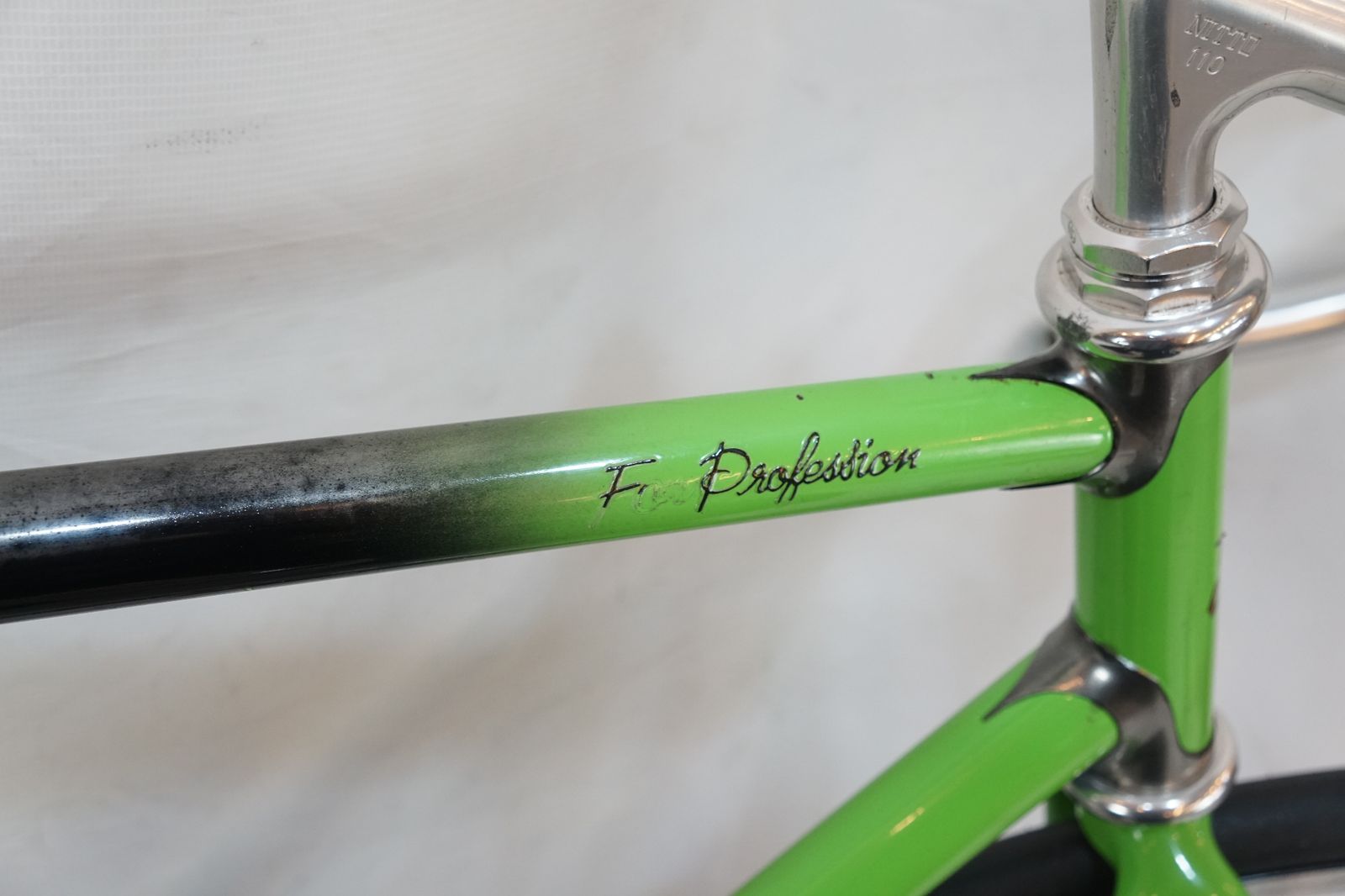 美品 NJS LEVEL ピストフレーム 競輪 レベル クロモリ MAXフォーク