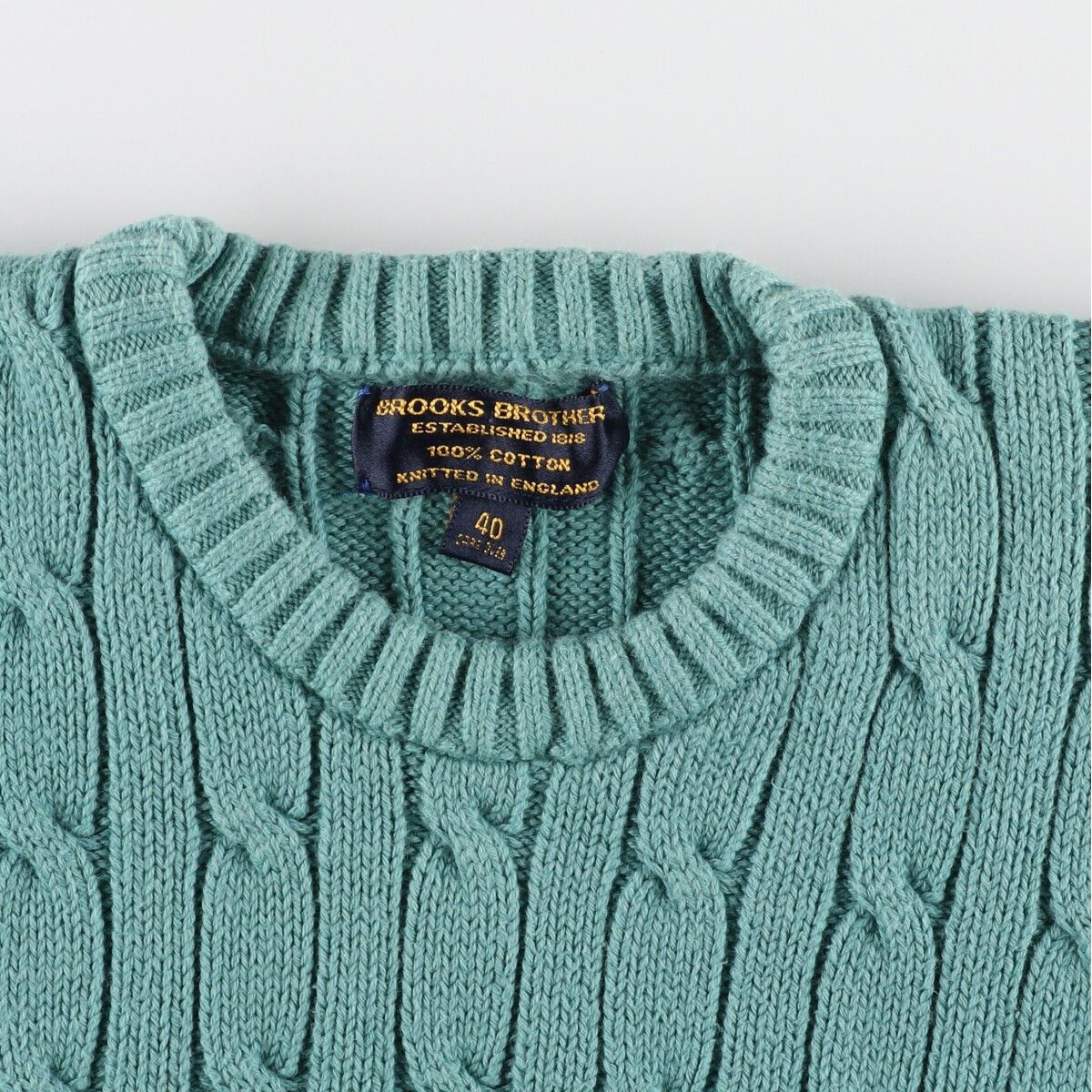 古着 80年代 ブルックスブラザーズ Brooks Brothers ケーブル編み 