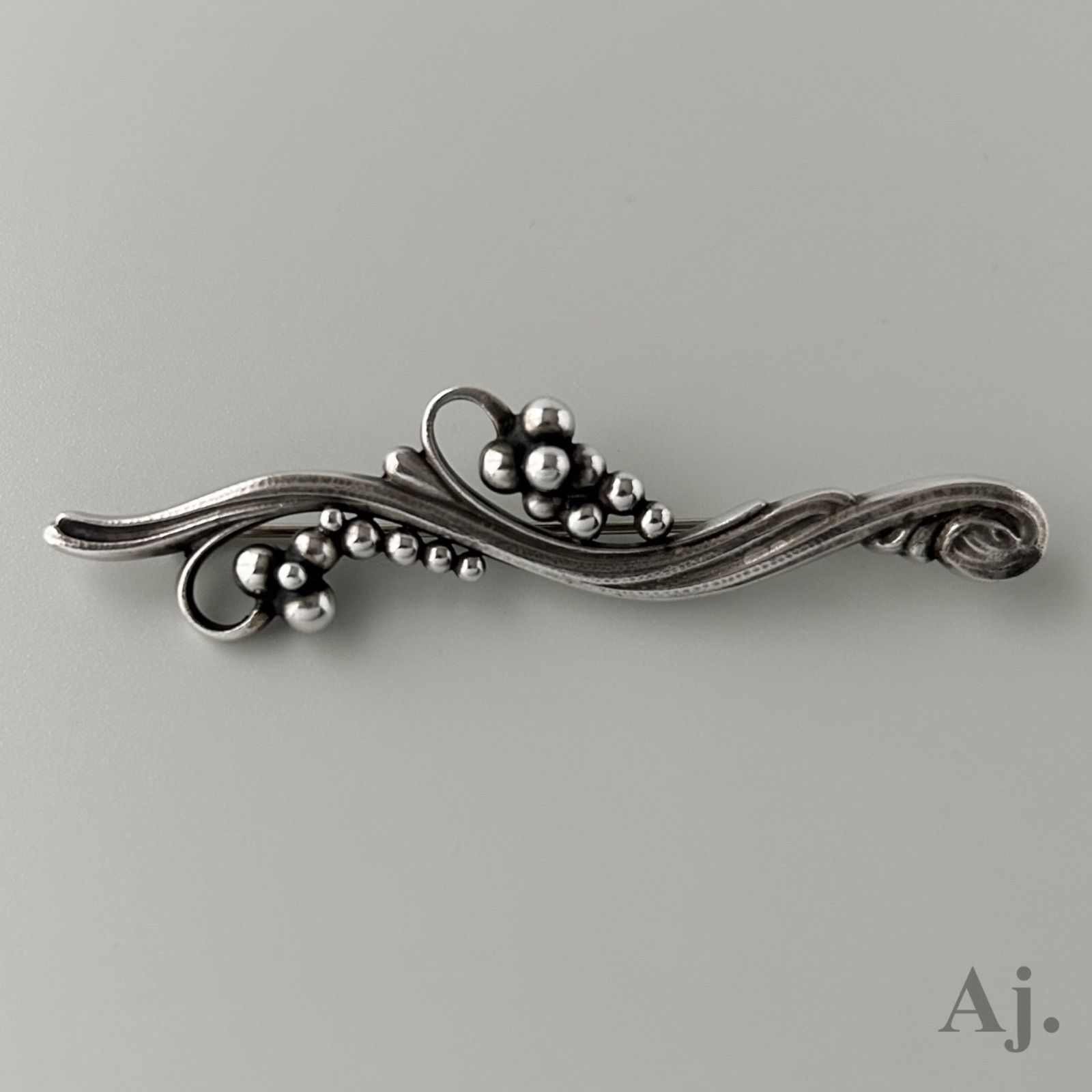 ジョージジェンセン 希少 ブローチ 275 グレープ 葡萄 AG925