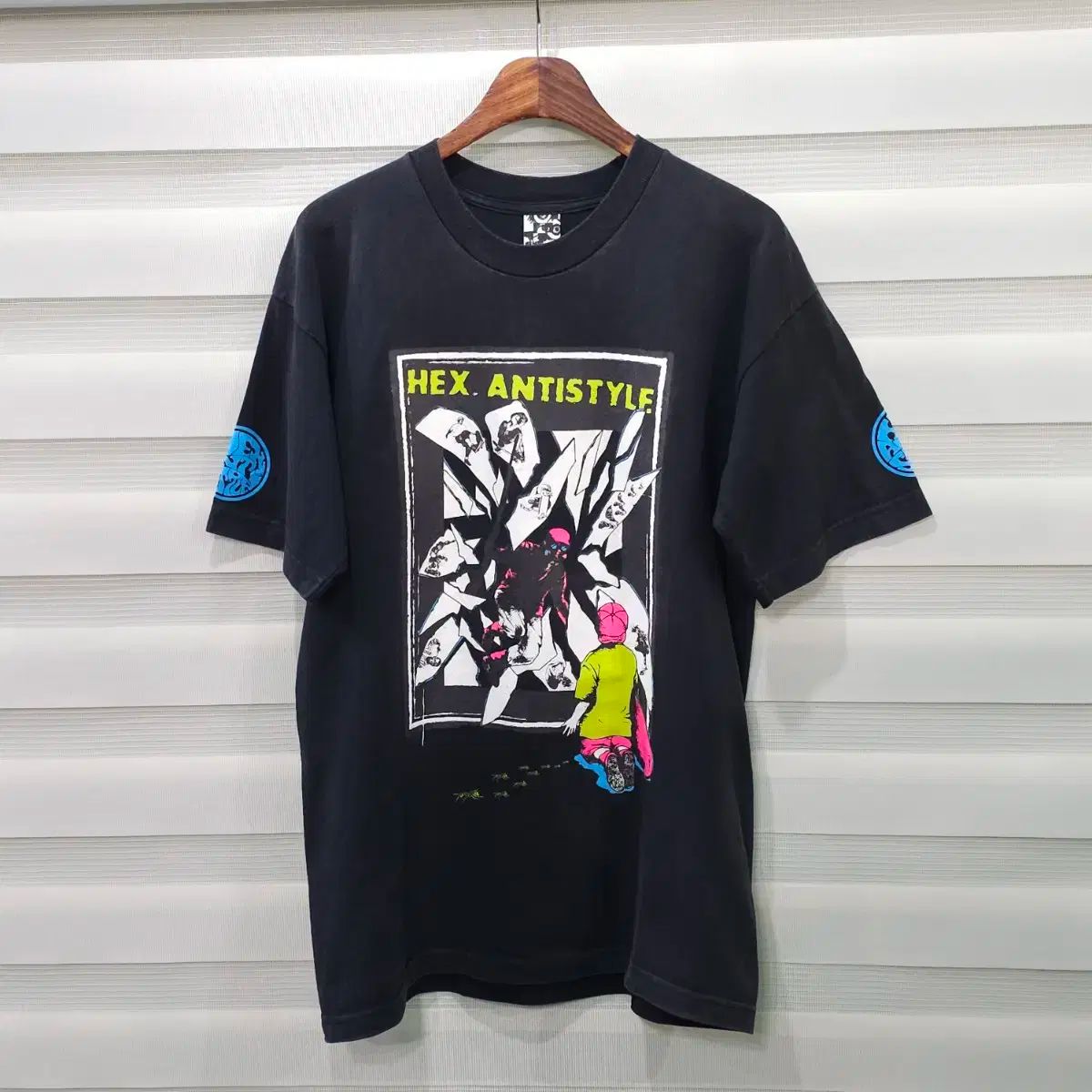 HEX ANTISTYLE ヴィンテージ ショートスリーブ T シャツ- L