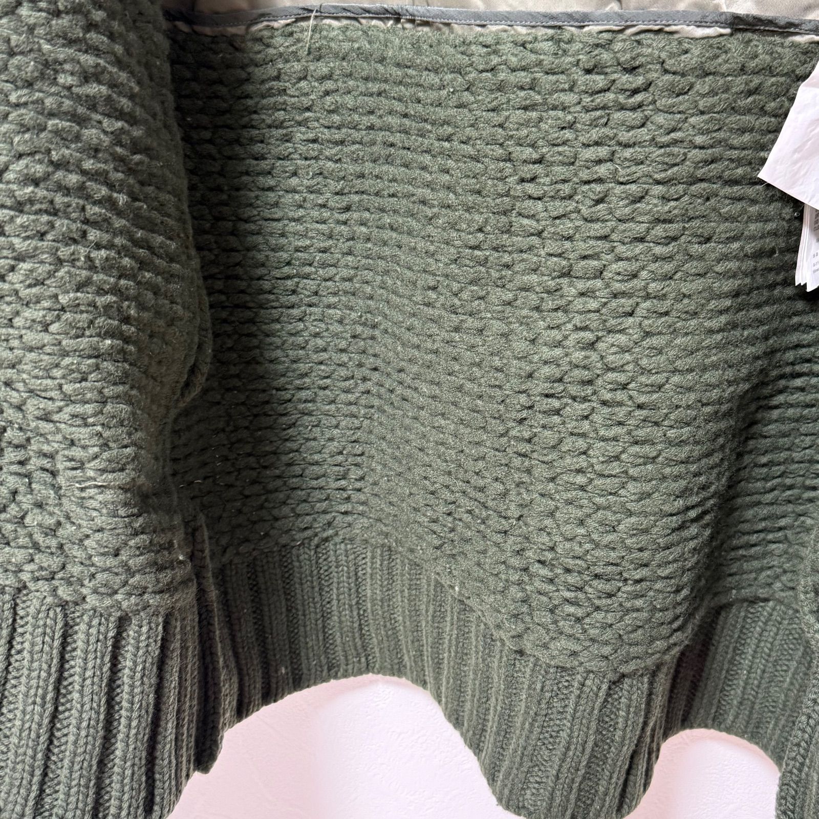 sacai サカイ ケーブルニット ドッキング MA-1ジャケット - メルカリ