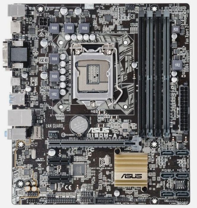 ASUS B150M-A Intel B150 LGA1151 DDR4 HDMIi USB Type-C DVI Micro ATX Motherboard
