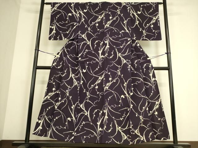 平和屋着物▽上質な小紋　単衣　抽象柄　正絹　逸品　DAAS0275az 平和屋着物▽上質な小紋 単衣 抽象柄 正絹 逸品 DAAS0275az