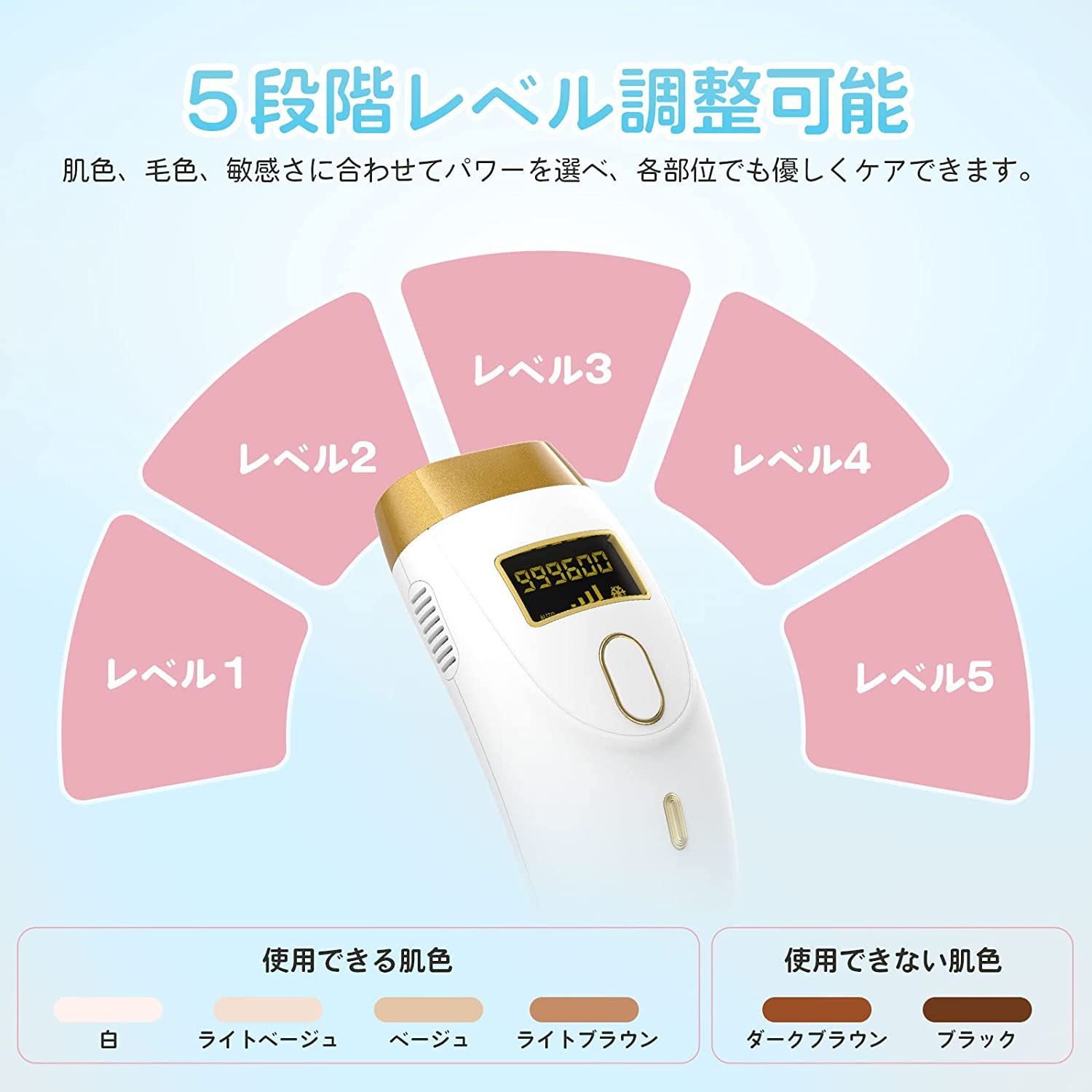 男女兼用の家庭用脱毛器(5段階調整可能) KAHE 脱毛器 全身脱毛 男女兼用の家庭用脱毛器(5段階調整可能) KAHE 脱毛器 全身脱毛
