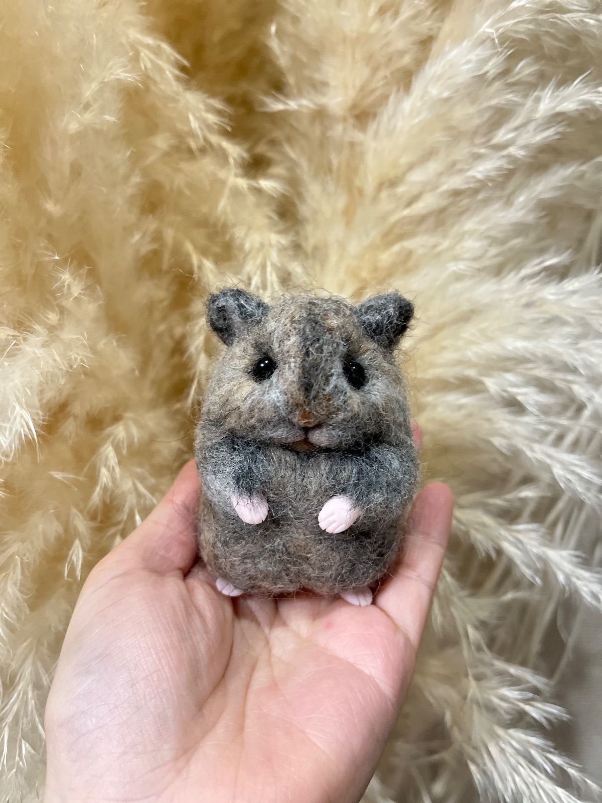 【羊毛フェルト】ハムスター★オーダー（ちびもか） 羊毛フェルト】ハムスター☆オーダー（ちびもか様専用）