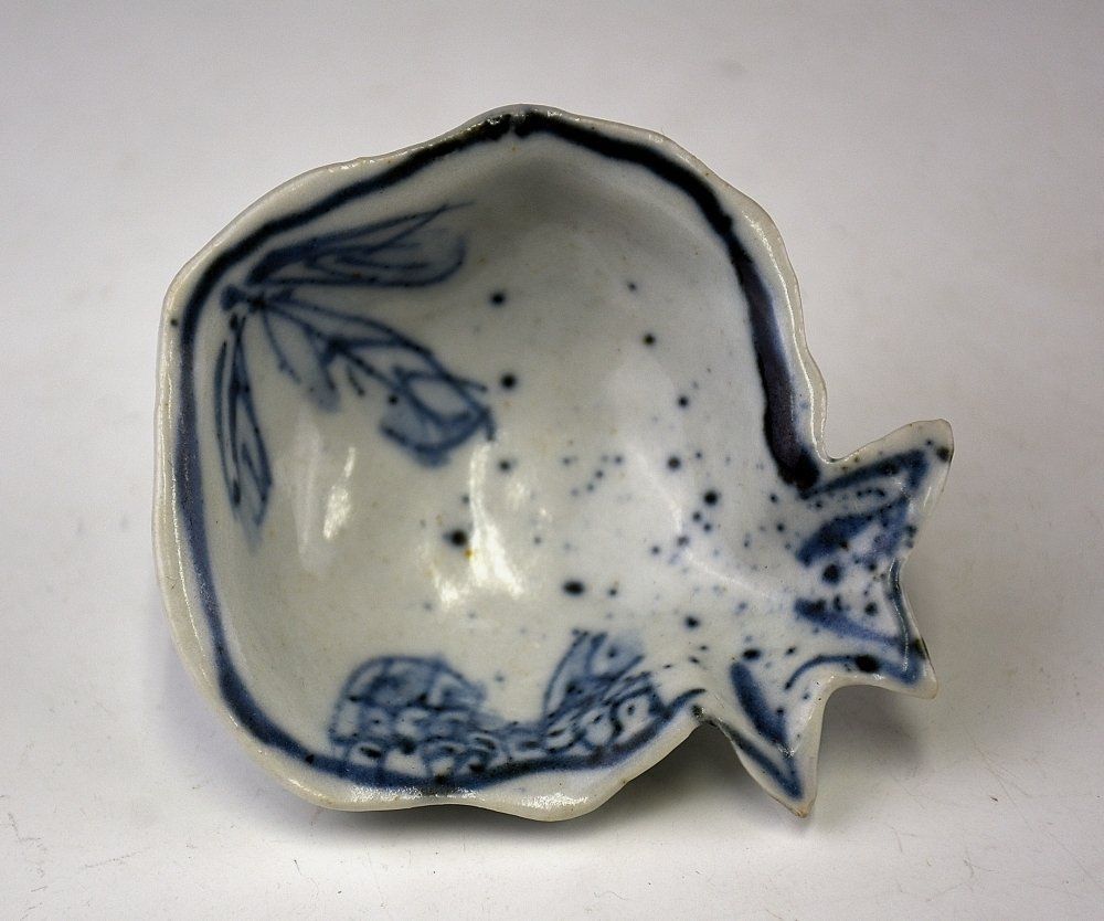 新渡 倣古染写吹き墨向付