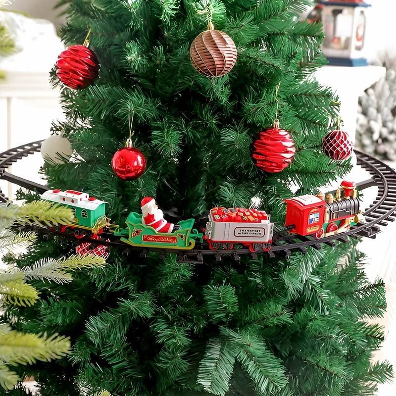 クリスマス 飾り トレイン 列車セット 動く 電気列車 ツリー