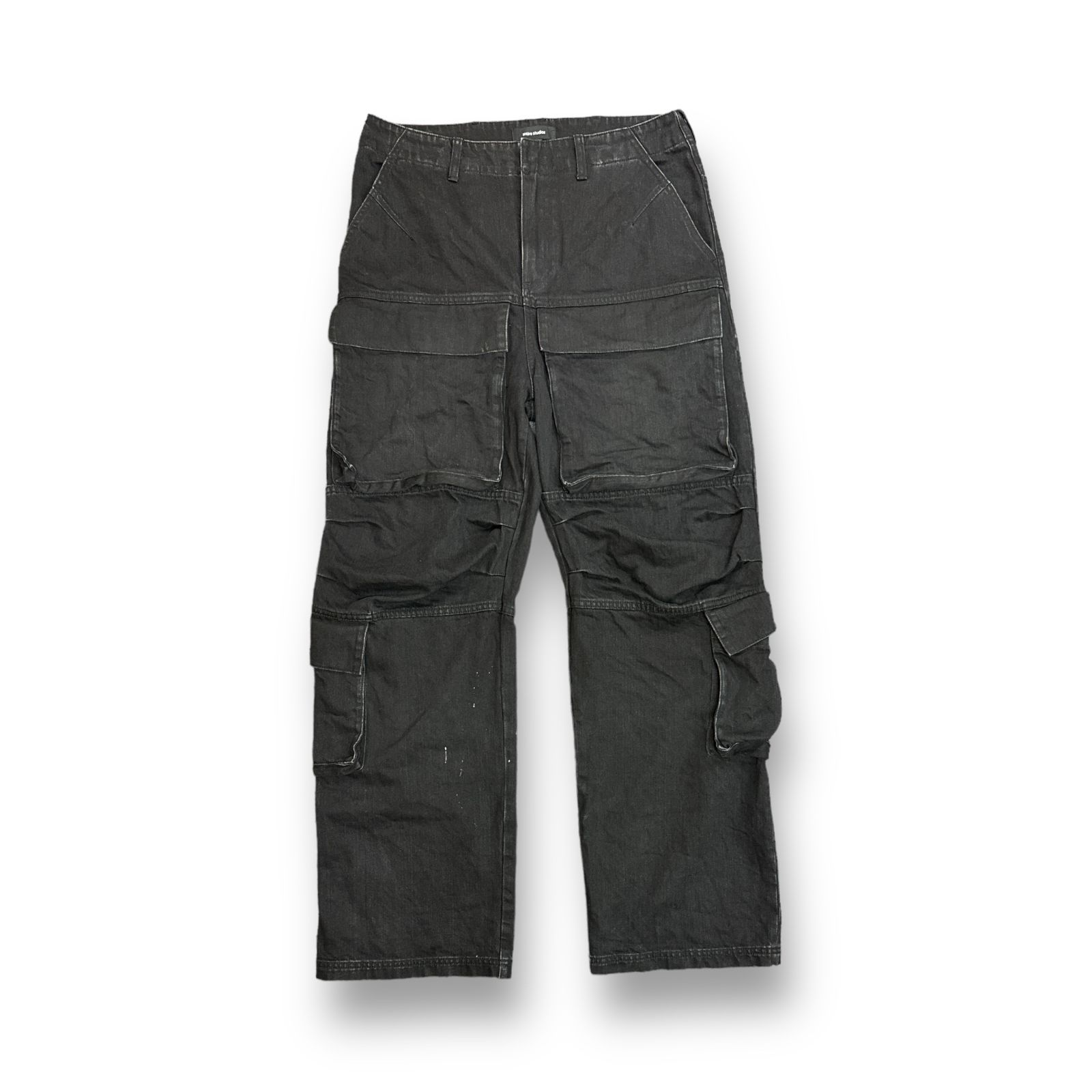 全国送料無料ギフト 新品未使用】entire studios DENIM CARGO ブラック L パンツ