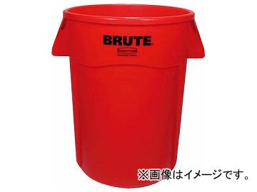 ラバーメイド ラウンドブルートコンテナ スリット付き 166.5L レッド 26436005(8194425)