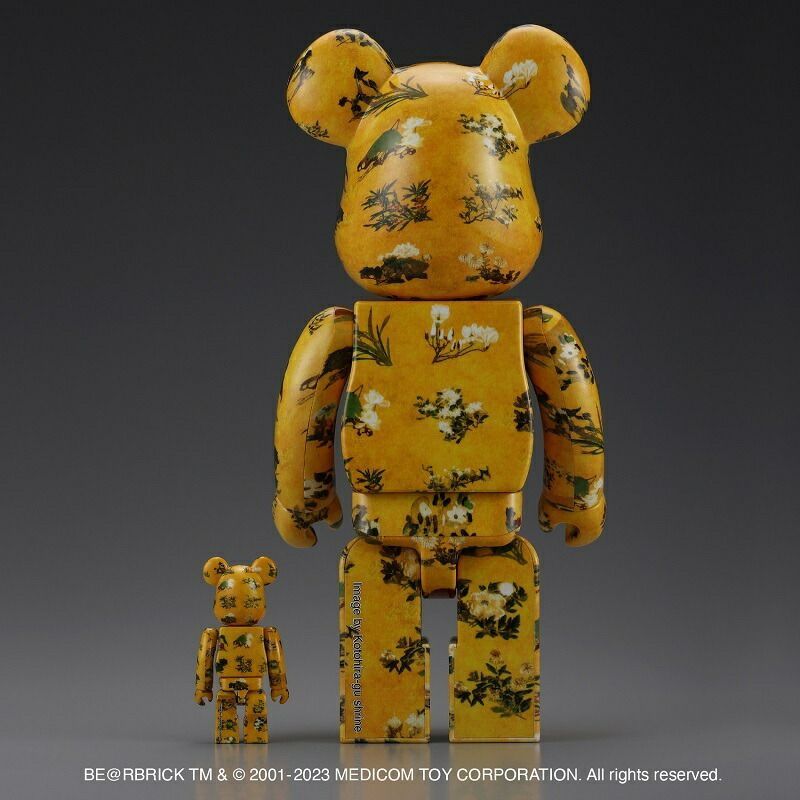 メディコムトイ BE@RBRICK 伊藤若冲「百花図」 100% & 400% - メルカリ