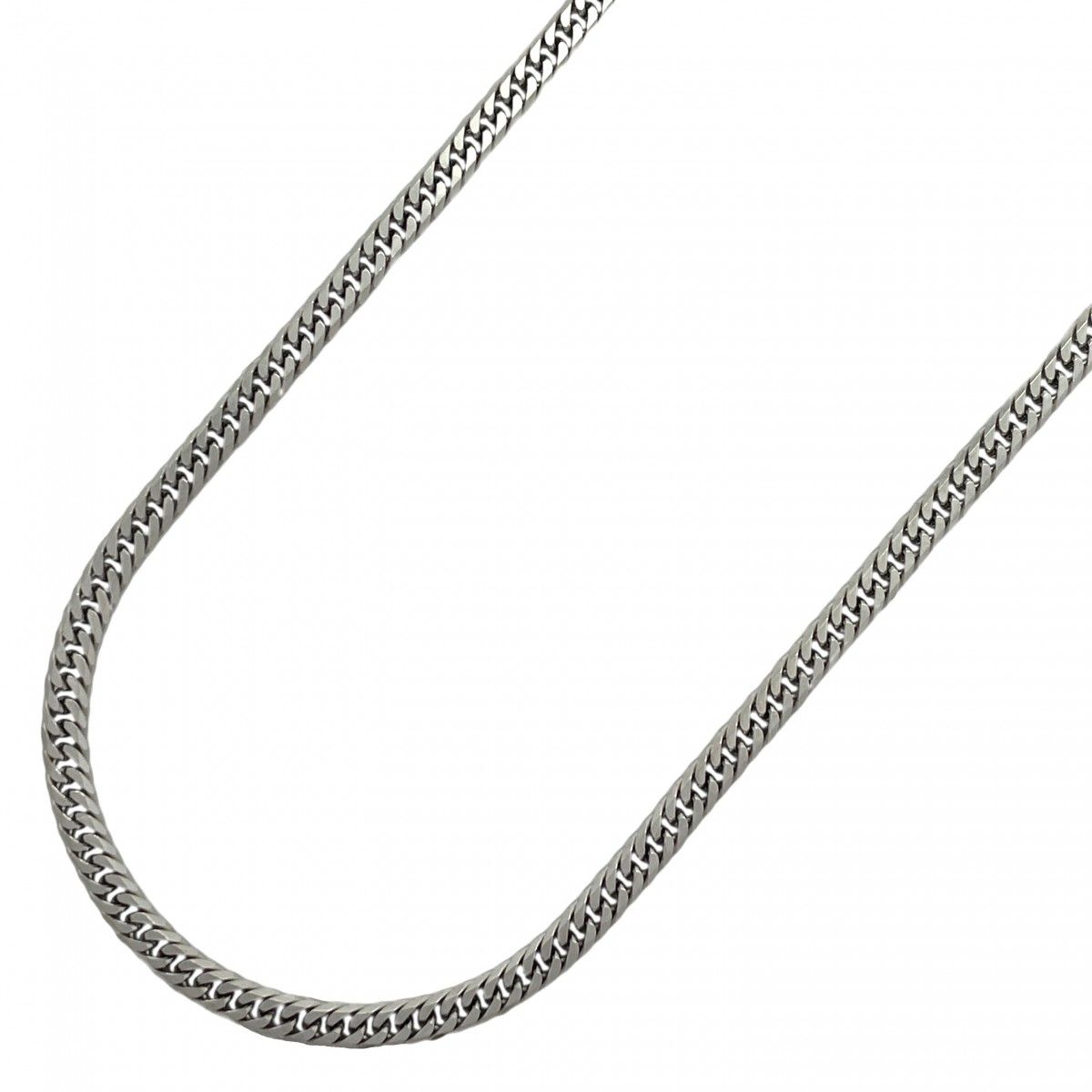 5khe037】喜平 ネックレス Pt850 プラチナ 6面 ダブル 60.5cm 20.2g  