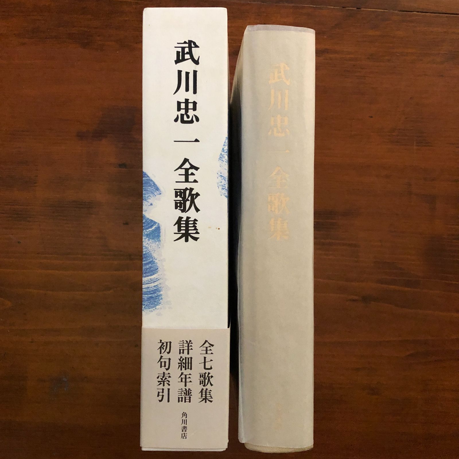 武川忠一全歌集 武川忠一 著 角川書店 角川グループ