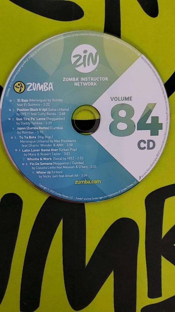 ZUMBA ズンバ ZIN84 CD＆DVD インストラクター専用 - メルカリ
