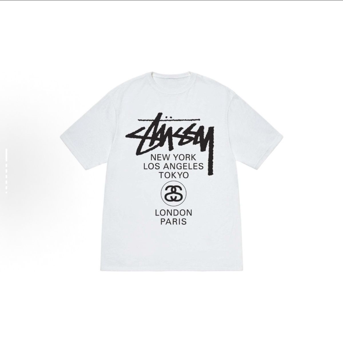 Stussy ショートスリーブ Tシャツ stussy x A BATHING アルファベットプリントショートスリーブT