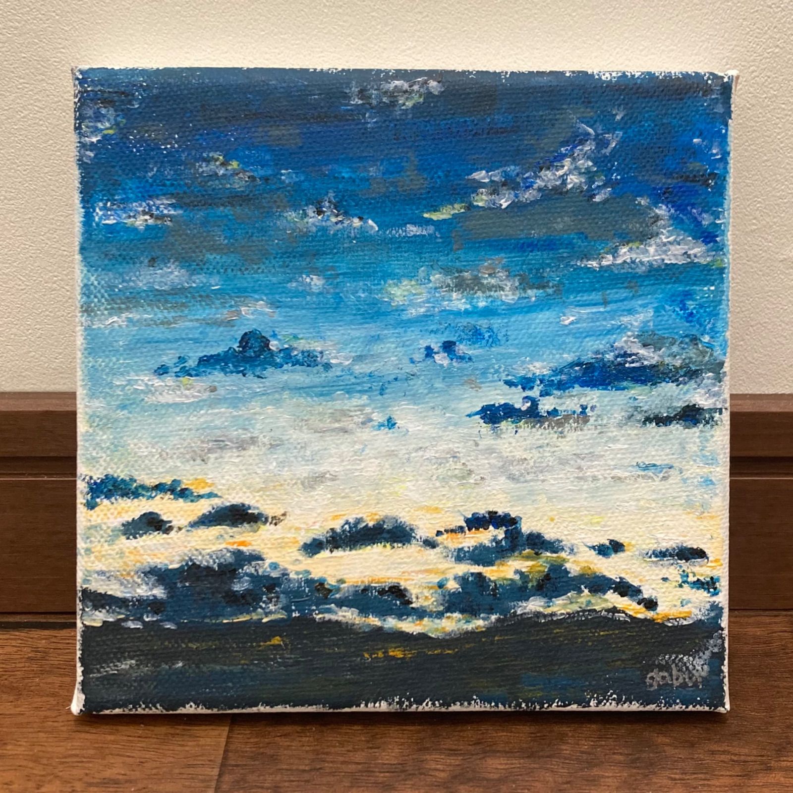 秋の眺め】アクリル画 F3 風景画 絵画 原画 オンライン限定商品